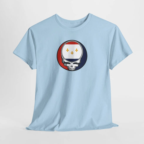 Grateful Dead - New Orleans Flag Stealie Unisex Tshirt - StealieShop